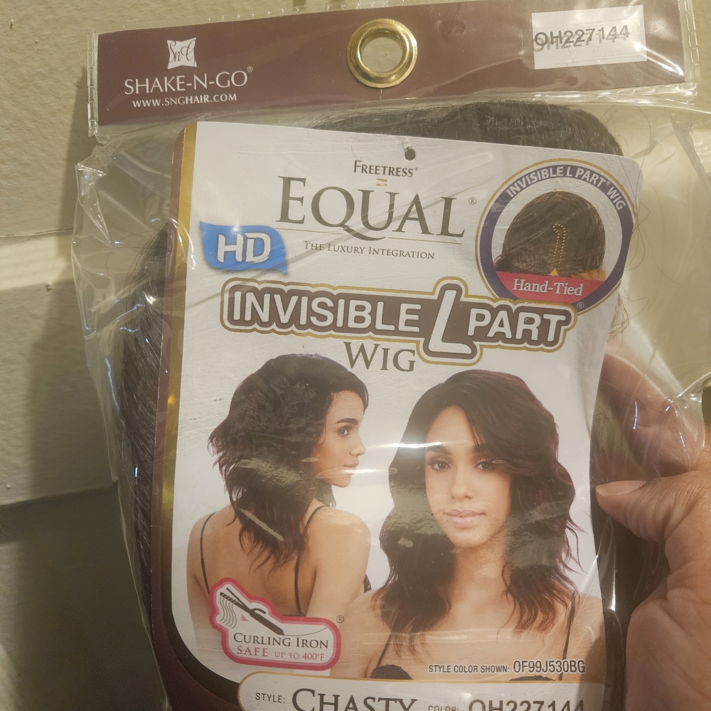 Equal Invisible L Part Wig - Brown